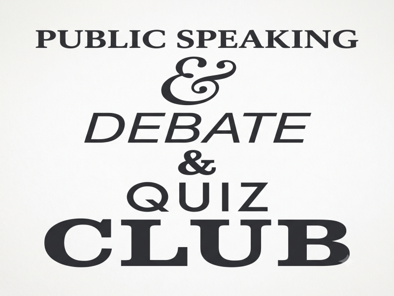 Public Speaking, Debate & Quiz Club